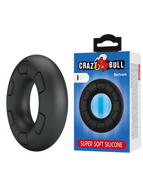 Crazy Bull Bertram - Miękki silikonowy pierścień na penisa bez wibracji