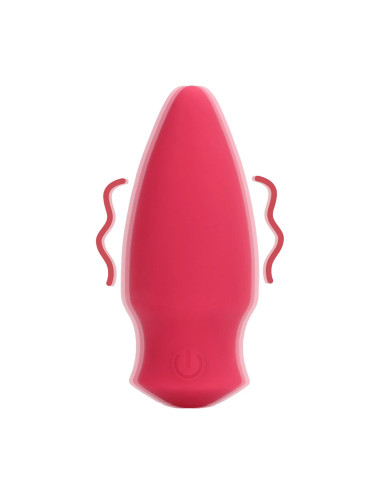 Cone Shaped Bullet Vibrator - Blushing Red