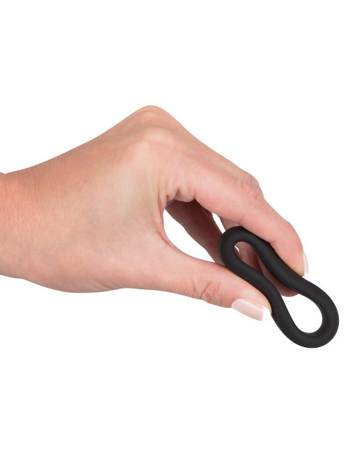 Black Velvets Silikonowy Pierścień Erekcyjny 3,8 cm Czarny