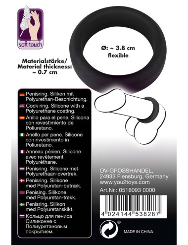 Black Velvets Cock Ring 3.8 cm