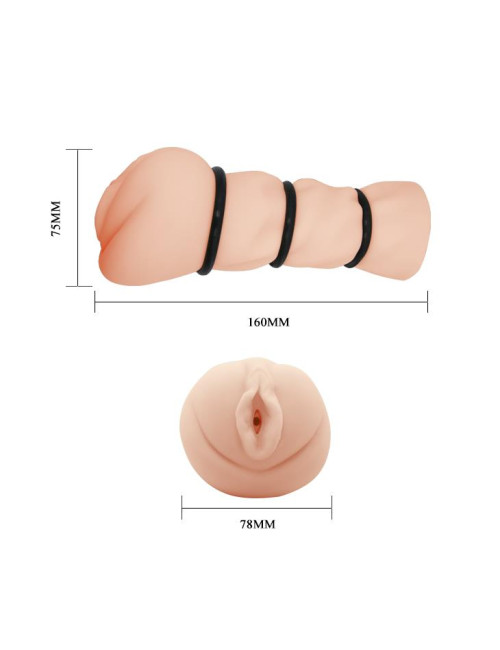 CRAZY BULL Pocket Masturbator 3D Vaginalny – Zabawki dla dorosłych