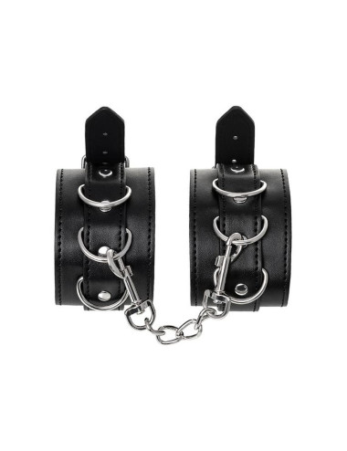 Anonymo handcuffs, PU leather, black, 26.5 cm