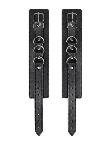 Anonymo handcuffs, PU leather, black, 26.5 cm