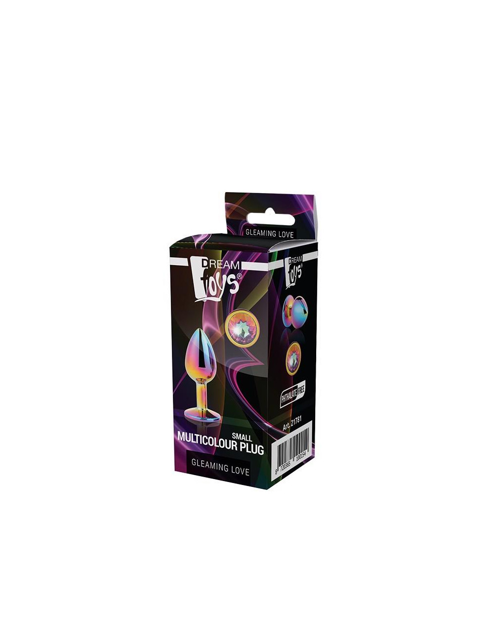 Dream Toys Gleaming Love Multicolour Small - Kolorowy Korek Analny z Biżuterią
