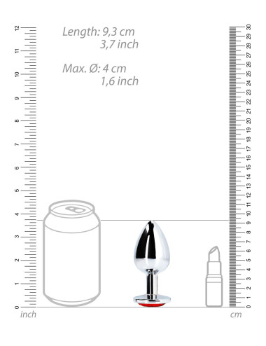 Round Gem Butt Plug - Large