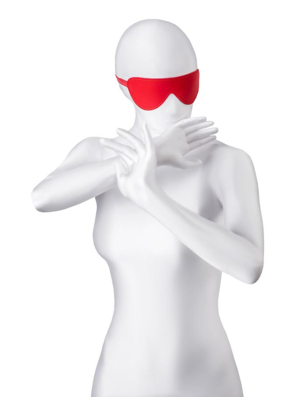 Anonymo mask, PU leather, red, 65 cm