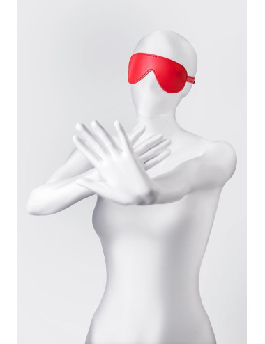 Anonymo mask, PU leather, red, 65 cm
