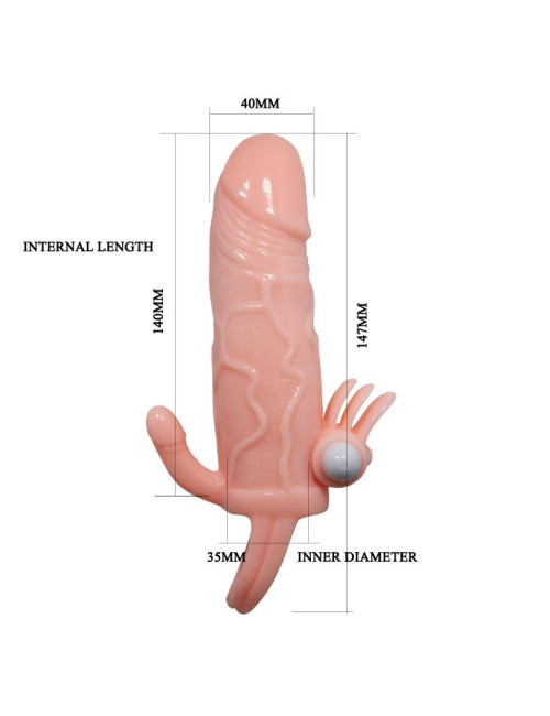 BAILE - BRAVE MAN SKIN 6,69 MULTI-SPEED vibration