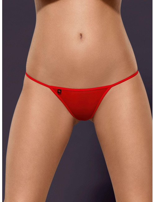 Czerwone stringi otwarte Obsessive Luiza L/XL