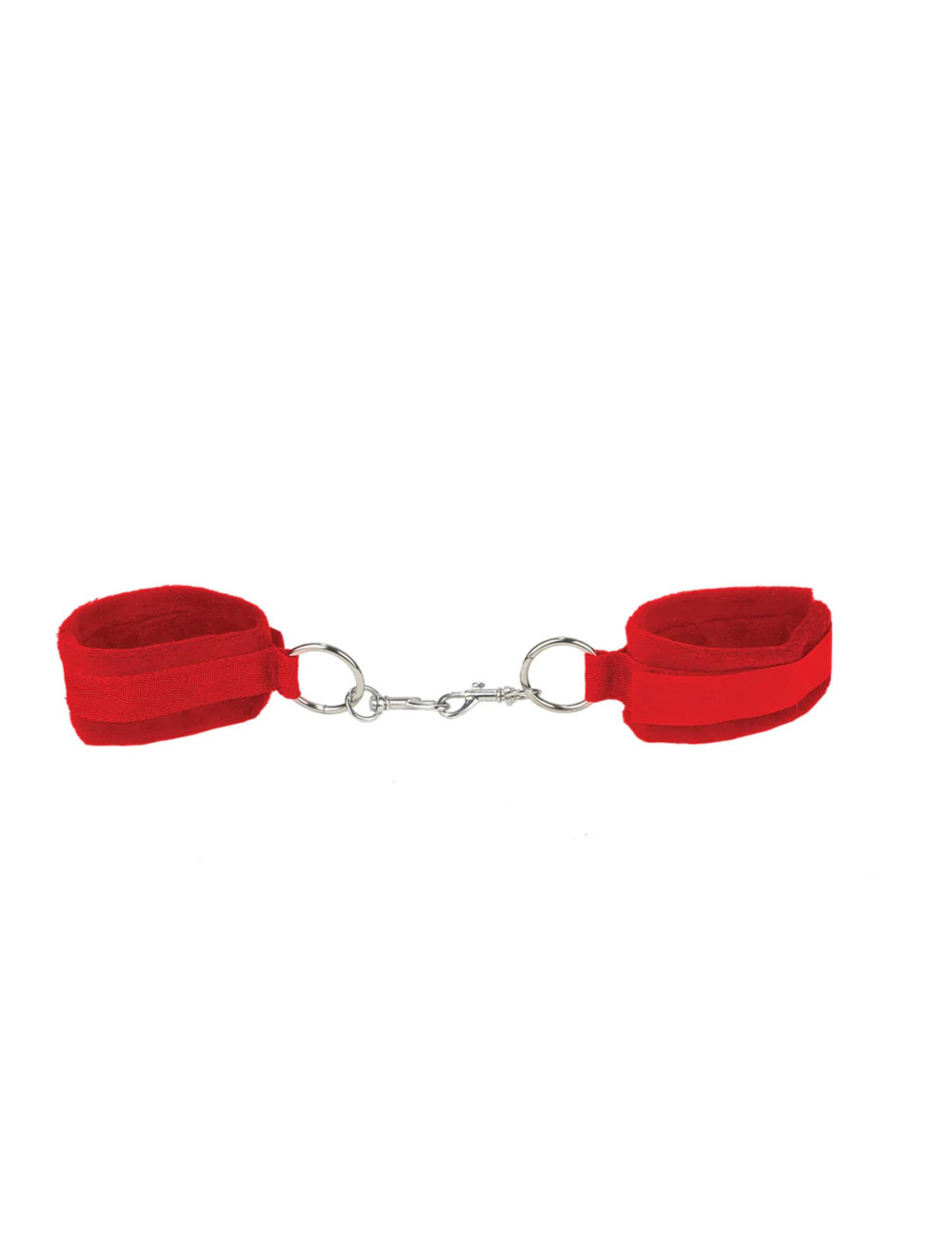 Ouch! Velcro Cuffs Red - Czerwone Kajdanki z Rzepem