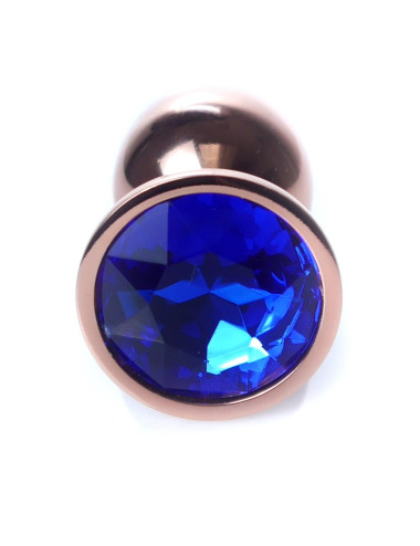 Korek analny Plug-Jewellery Red Gold – Biżuteria analna ze stali nierdzewnej, zabawki analne, anatomiczny kształt