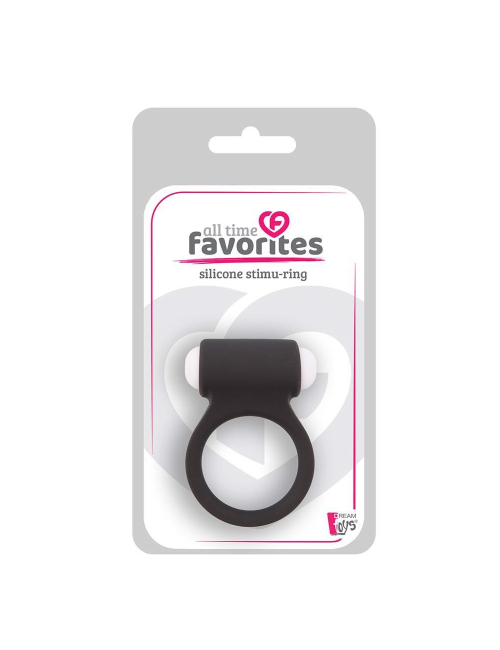 Dream Toys All Time Favorites - Silikonowy pierścień wibracyjny Black