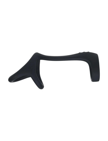 Tri O Silicone Shaft Cock and Ball Ring - Black
