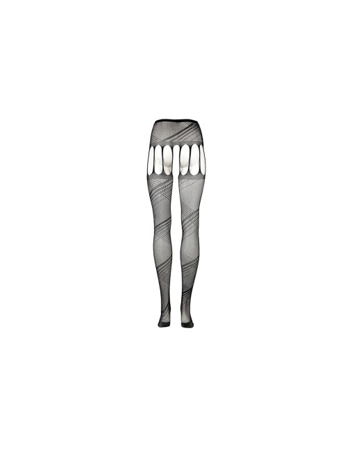 Le Désir Rajstopy z Otwartym Krokiem Crotchless Cut-Out One Size