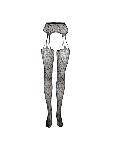 Suspender Leopard Pantyhose - One Size