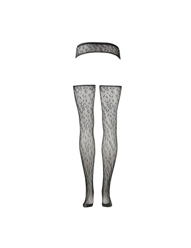 Suspender Leopard Pantyhose - One Size