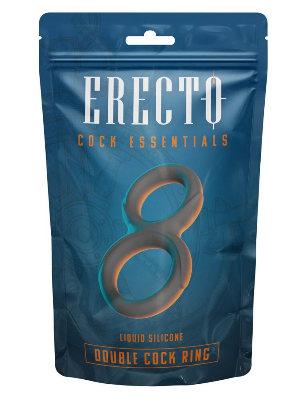 Erecto Double Ring - Silikonowy pierścień na penisa i jądra
