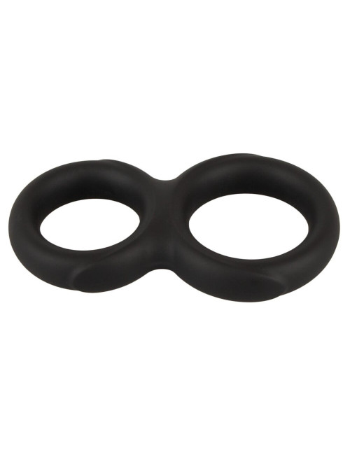 Erecto Double Ring - Silikonowy pierścień na penisa i jądra