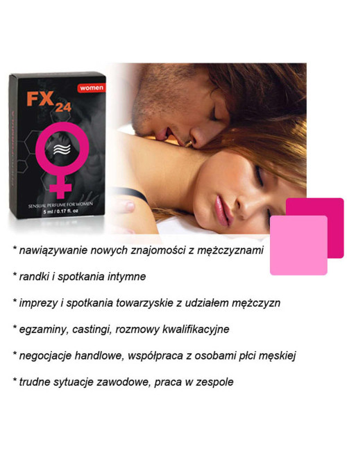 Feromony FX24 dla kobiet - damskie afrodyzjaki, roll-on 5 ml