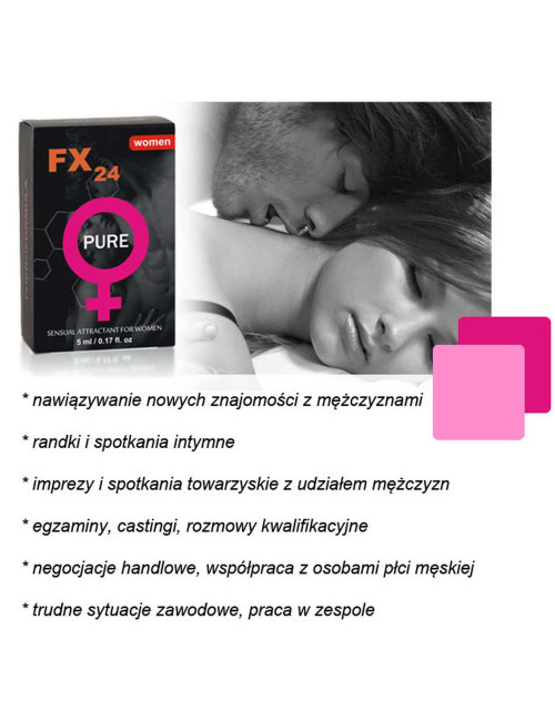 Feromony FX24 dla kobiet – Afrodyzjak damski, neutralny roll-on 5 ml