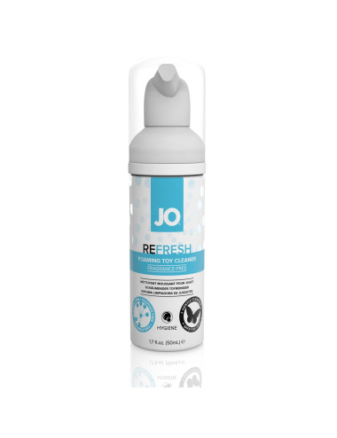 JO Refresh Foaming Toy Cleaner 50 ml - Higiena Zabawek Eroticznych, Dezynfekcja Bezzapachowa