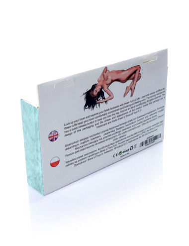 Kajdanki Fetish B - Series- Furry Cuffs Blue