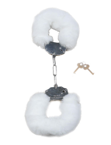 Kajdanki Fetish B - Series - Furry Cuffs White