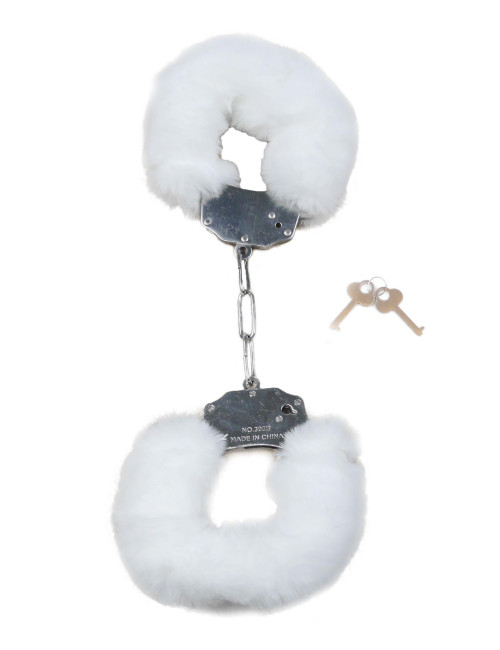 Kajdanki Fetish B - Series - Furry Cuffs White
