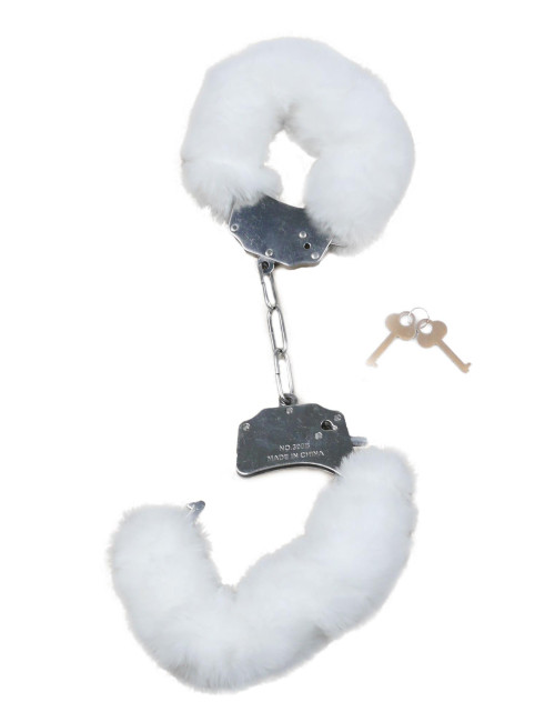 Kajdanki Fetish B - Series - Furry Cuffs White