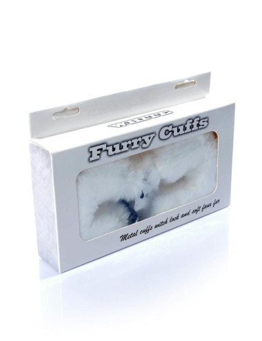 Kajdanki Fetish B - Series - Furry Cuffs White