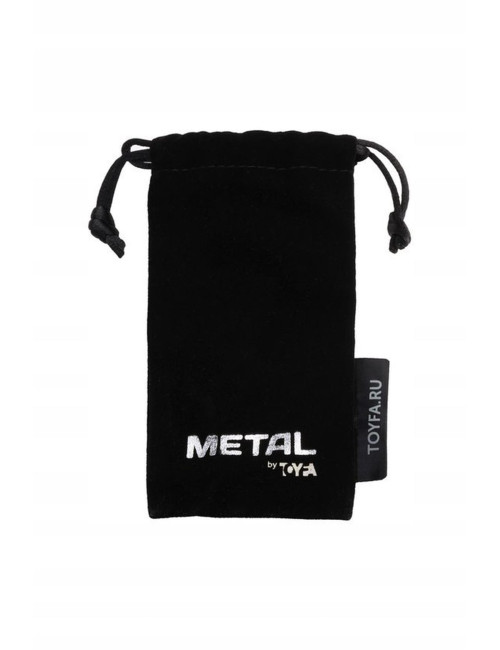 Metalowy korek analny z kryształkiem TOYFA (9,5 cm)