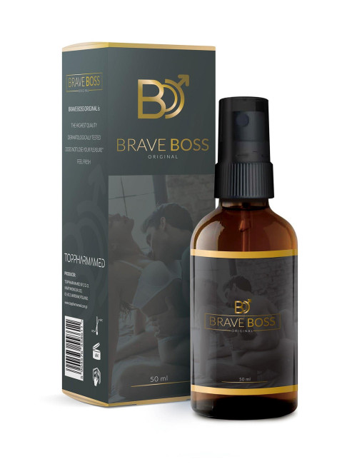 BRAVE BOSS Original spray 50 ml – Afrodyzjaki, Dla mężczyzn, Opóźnienie wytrysku – skuteczny, bezpieczny spray
