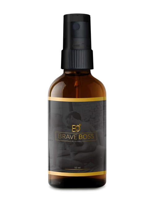 BRAVE BOSS Original spray 50 ml – Afrodyzjaki, Dla mężczyzn, Opóźnienie wytrysku – skuteczny, bezpieczny spray