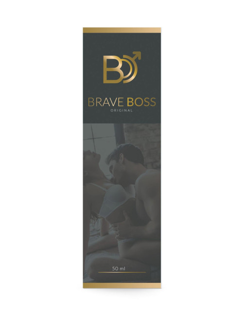 BRAVE BOSS Original spray 50 ml – Afrodyzjaki, Dla mężczyzn, Opóźnienie wytrysku – skuteczny, bezpieczny spray