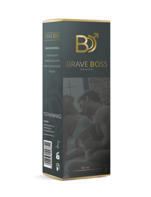 BRAVE BOSS Original spray 50 ml – Afrodyzjaki, Dla mężczyzn, Opóźnienie wytrysku – skuteczny, bezpieczny spray