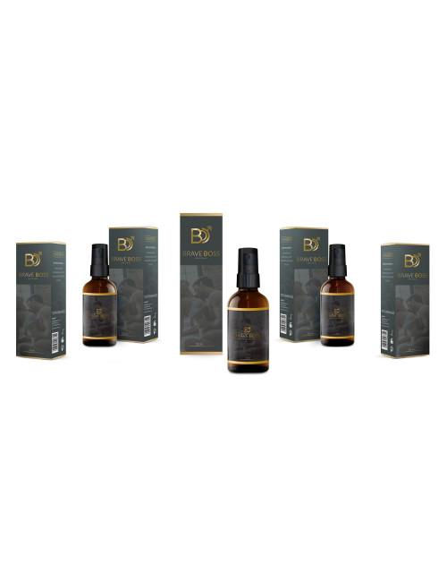 BRAVE BOSS Original spray 50 ml – Afrodyzjaki, Dla mężczyzn, Opóźnienie wytrysku – skuteczny, bezpieczny spray