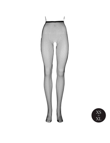 Panty with small fishnet structure.