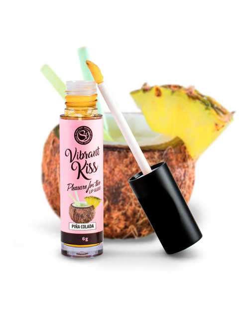 Lip Gloss Vibrant Kiss Pina Colada - Afrodyzjaki Liquid Vibrating