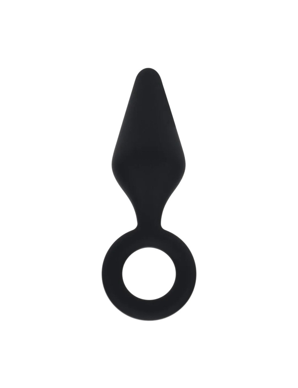 Levelz Plug Analny z Pętlą Silikonowy Czarny L