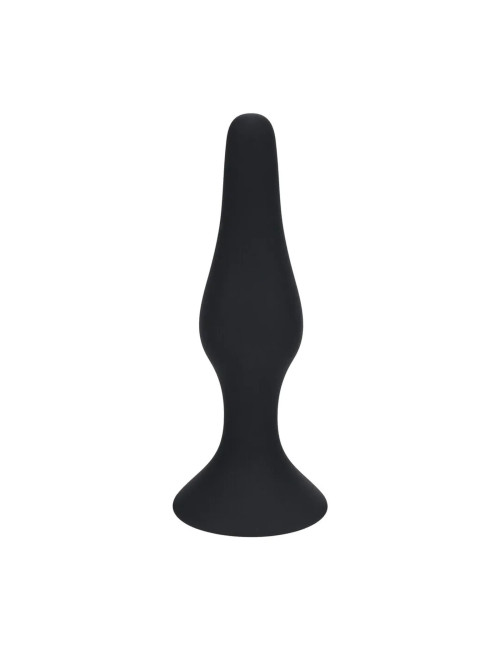 Levelz Slim Silicone Anal Plug L - Czarny Korek Analny