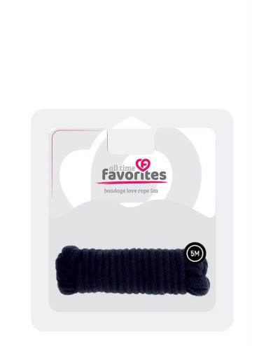 ALL TIME FAVORITES LOVE ROPE - 5M BLACK