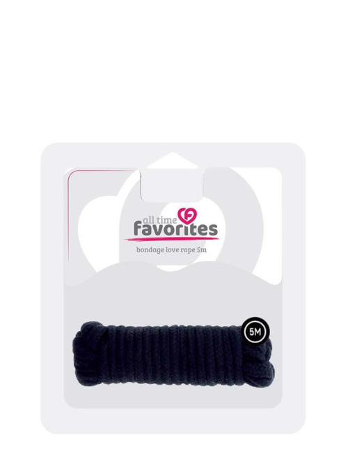 ALL TIME FAVORITES LOVE ROPE - 5M BLACK