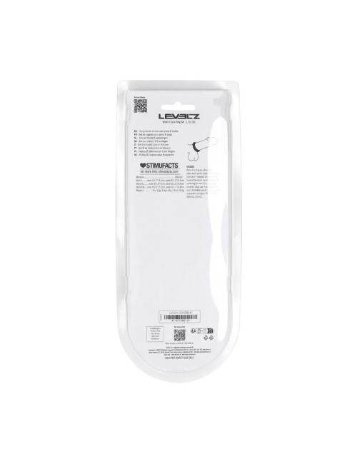 Zestaw 3 Pierścieni Erekcyjnych Levelz Wide O Silicone - L/XL/XXL