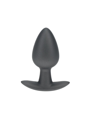 Smooth Silicone Anal Plug - Medium - 3.1 / 7,9 cm - Gunmetal