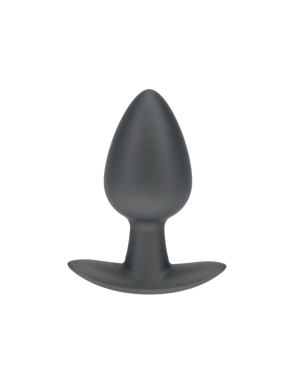 Smooth Silicone Anal Plug - Medium - 3.1 / 7,9 cm - Gunmetal