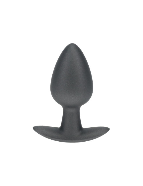 Smooth Silicone Anal Plug - Medium - 3.1 / 7,9 cm - Gunmetal