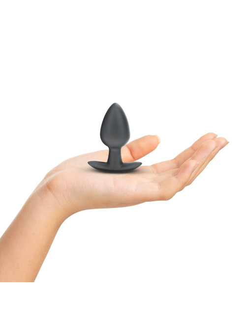 Smooth Silicone Anal Plug - Medium - 3.1 / 7,9 cm - Gunmetal