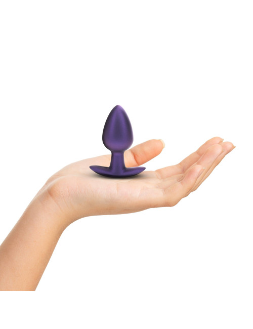 Smooth Silicone Anal Plug - Medium - 3.1 / 7,9 cm - Metallic Purple