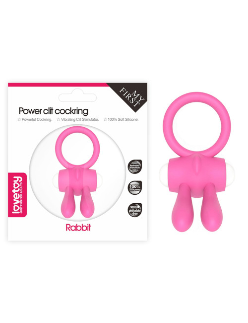 Power Pink Silikonowy Pierścień Wibracyjny - Zabawki dla dorosłych
