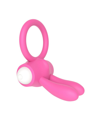 Power Clit Silicone Cockring Pink